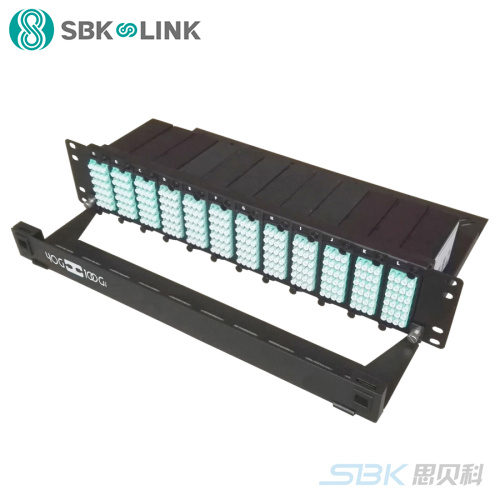 思贝科 MPO 288芯2U高密度光纤配线架