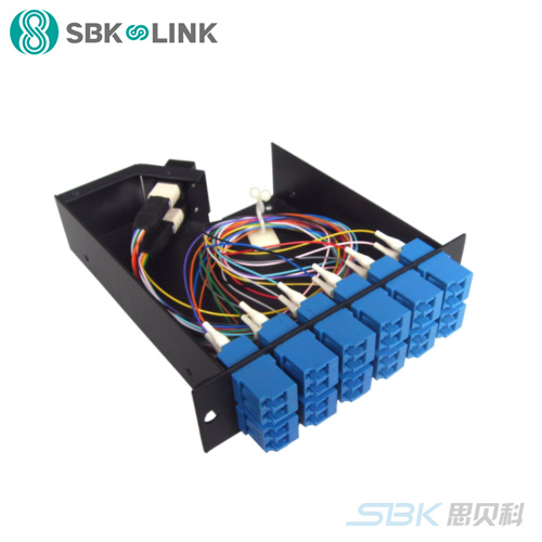 思贝科 MPO 24芯LC单模光纤配线盒