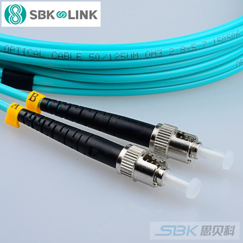 思贝科 ST双芯多模万兆光纤跳线
