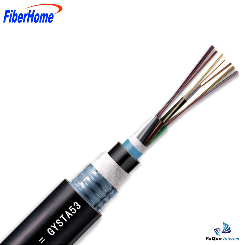 烽火室外光缆 直埋加强铠装光缆GYTA53