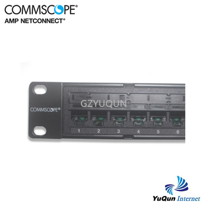 康普AMP超五类24口非屏蔽配线架