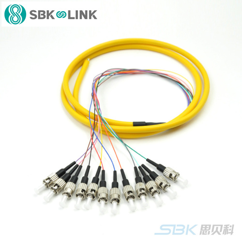 思贝科 ST12芯单模束状尾纤1.5米