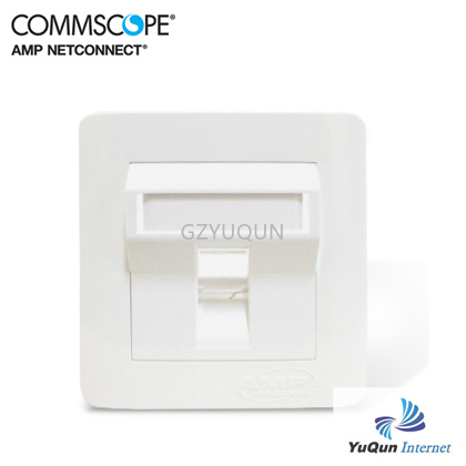 康普AMP单口斜口面板