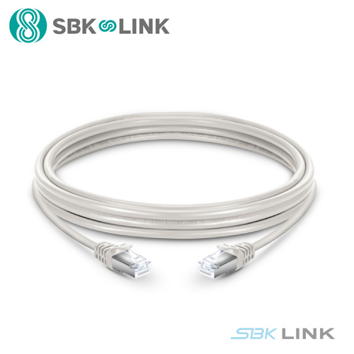 思贝科 超六类屏蔽跳线 白色