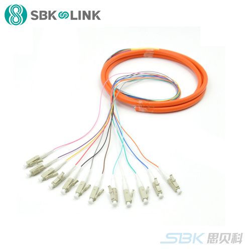 思贝科 LC12芯多模束状尾纤1.5米