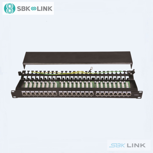 思贝科 24口六类屏蔽配线架