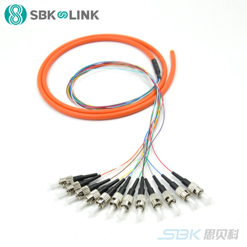 思贝科 ST12芯多模束状尾纤1.5米