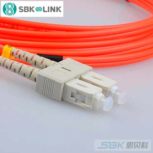 思贝科 SC双芯多模千兆光纤跳线