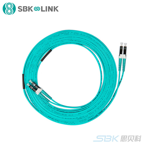 思贝科 LC-LC双芯多模万兆光纤跳线